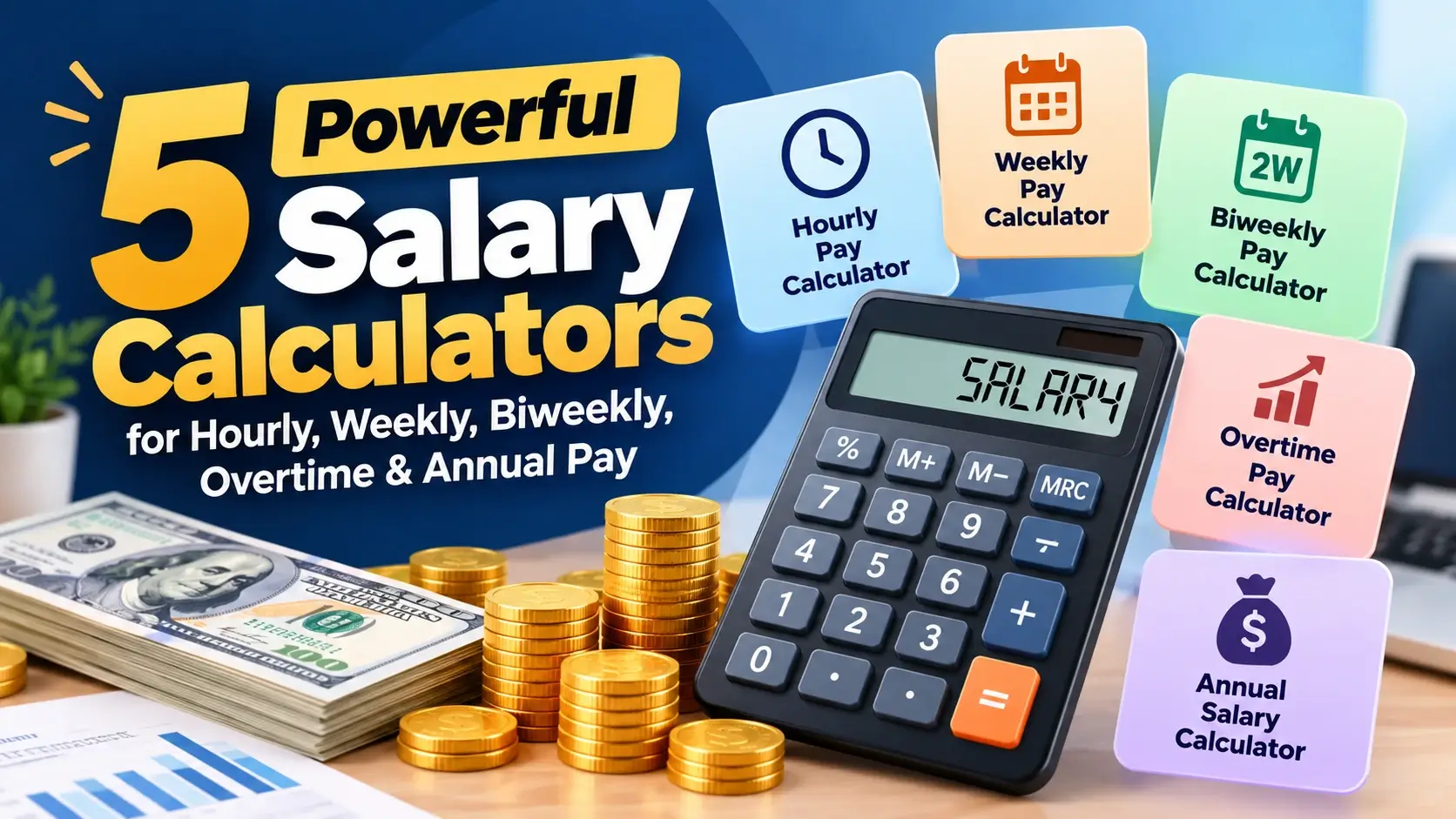 Salary Calculators – Hourly, Weekly, Biweekly & Overtime Pay